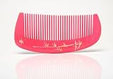 Tan's Natural Dyed Wood Comb Hot Pink 7-9