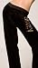 Juicy Couture Black Origianl Pant JC Sequin