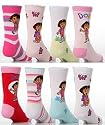 Girls 4 Pairs TM Dora The Explorer Socks