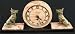 Antique Art Deco Marble Mantle Clock German Shepard