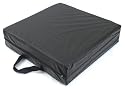Duro-Med Deluxe Seat Lift with Black Leatherette Cover, Black