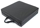 Duro-Med Deluxe Seat Lift with Black Leatherette Cover, Black