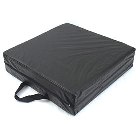 Duro-Med Deluxe Seat Lift with Black Leatherette Cover, Black