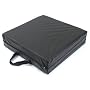 Duro-Med Deluxe Seat Lift with Black Leatherette Cover, Black