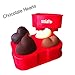 Chocolate Molds, 5CM 3D Heart Maker Candy Molds / Ice Molds / Cake Molds - BONUS, Silicone Funnel & 4 Heart Cupcake Liners - Freeze, Bake and much more