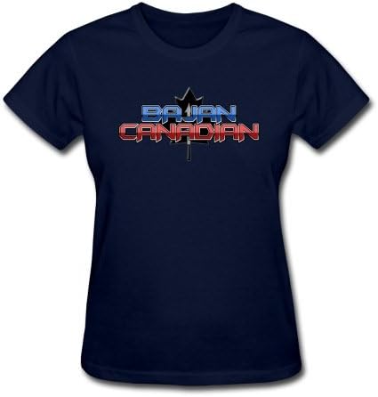 Spreadshirt Women's Bajan Canadian T-Shirt, navy, XL