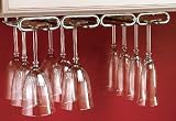 11 inch Quad Stemware Rack Chrome