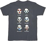 Batman Dark Knight Goon Clown Masks Gray T-shirt Tee