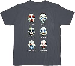 Batman Dark Knight Goon Clown Masks Gray T-shirt Tee