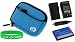 41Hyddt%2BqXL. SL75  3n1 Neoprene Sleeve (Smurf Blue) Case / NP 80 950mAh Li Ion Battery / AC DC Charger for Casio Exilim EX S7 Digital Camera Black