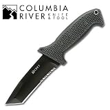 Columbia River Tanto Knife Serrated SOTFB Black