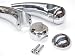 Motorcycle 4.5 inch Chrome Billet Handlebar Hand Bar Risers Riser Custom Billet Chrome HONDA YAMAHA KAWASAKI SUZUKI HARLEY DAVIDSON CRUISERS CHOPPERS HOGS Metric Motorcycle Bikes