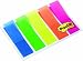 3M Deutschland 683HF5 Post-it Index transparentes Etui, transparente Leuchtfarben, 11,9 x 43,2 mm, 5 x 20 Haftstreifen/Etui