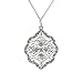 Sterling Silver Marcasite Filigree Pendant, title=