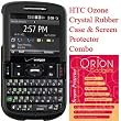 HTC Ozone Rubberized Proguard & Screen Protector Combo (Black)