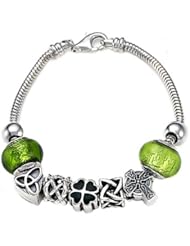 Zable(tm) Sterling Silver Celtic Theme Bracelet with 7 Beads