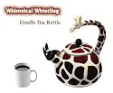 Animal Kettle 2.8 Quart Whistling Enamel on Steel Giraffe Tea Kettle