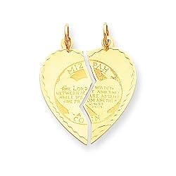 14K Mitzpah Pendant