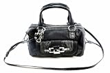Guess Encore Box Satchel Handbag Purse, Black Multi Reviews
