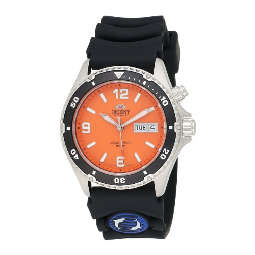  Best Buy On Orient Men's CEM65004M 'Orange Mako' Automatic Rubber