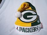 Green Bay Packers Mistletoe plush Santa Hat adult with tags