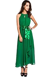 Polyester Cocktail Slit Halter Sleeveless Evening Dress/Homecoming Dress/Prom Dress/Maxi Dress 