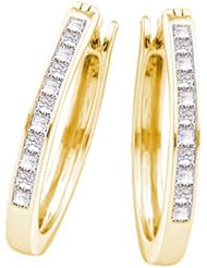 0.50CTW DIAMOND INVISIBLE HOOPS