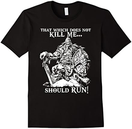 Men's That Which Does Not Kill Me Should Run Shirt - Vikings 2016 XL Black