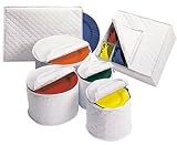 6 Piece China Protectors (White) (assorted sizes)