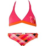 Hurley Kings Road Banded Halter and Retro w/Tie Swimsuit - Little Girls' Orange, 6