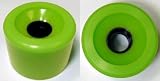 Blank 71mm NEON GREEN Longboard Wheels (Set of 4)