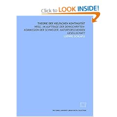 Theorie der vielfachen Kontinuit�t