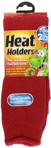 Heat Holders Children Large Heat Holders, Red, US Shoe Size 3-61/2, 1 Pair
