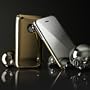MoreThing Apple iPhone 3G Metallic Slim Fit Case & Mirror Screen Protection - Gold