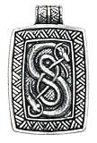 Pewter Trove of Valhalla Urnes Snake for Skill and Ingenuity Charm Amulet Talisman