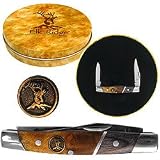 New Trademark Trademark Elk Ridge Stainless Steel Pocket Knife in Tin New Trademark Trademark Elk Ridge Stainless Steel Pocket Knife in Tin
