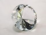 80mm Clear Crystal Diamond Jewel Paperweight