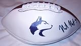 Nick Montana Autographed Washington Huskies Logo Football W/PROOF, Picture of Nick Signing For Us