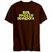 100 % Made In Minnesota Usa States Mens T-Shirt (Brown, Size Large)