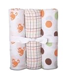 Luna Lullaby Soothing Swaddle Blanket - Monkey Around 3 pack