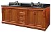 Pegasus NACAT7222D Naples 72-Inch Double Vanity Combo, Warm Cinnamon