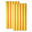 Beach Basics Stripe Towel 2-pk. - Yellow