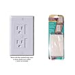 Kidco Universal Outlet Covers in White - TWELVE (12) Pack - Works with Standard Single or Decora Double Screw Outlets plus BONUS (2) Outlet Plugs! Kidco Universal Outlet Covers in White - TWELVE (12) Pack - Works with Standard Single or Decora Double Screw Outlets plus BONUS (2) Outlet Plugs!