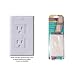 Kidco Universal Outlet Covers in White - TWELVE (12) Pack - Works with Standard Single or Decora Double Screw Outlets plus BONUS (2) Outlet Plugs!