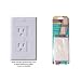 Kidco Universal Outlet Covers in White - TWELVE (12) Pack - Works with Standard Single or Decora Double Screw Outlets plus BONUS (2) Outlet Plugs!