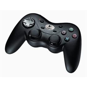 Logitech Cordless Precision Controller - Game pad - Sony PlayStation 3 - black by Logitech