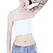 Vinaka Women's Strapless Short Chest Binder Tube Top for Tomboy Lesbian (M, White)