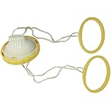 DOB Hand Powered Golden Egg Shaker Egg Scrambler Beater Scrambles Eggs Without Breaking The Shell, Yellow