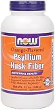 NOW Foods Orange Psyllium Husk,  12 Ounce Bottle (Pack of 4)