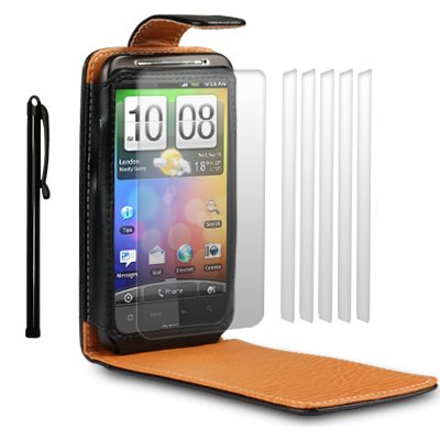 HTC DESIRE HD HANDY TASCHE LEDER TASCHE CASE 
